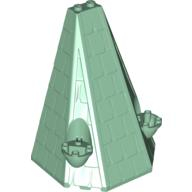 Lego střecha věže 6x8x9, pískově zelená (4158713, 4167225, 4598536, 6018577)